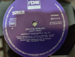 Berlioz Sinfonía Fantástica Op.14 LP 1977