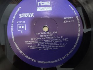 Berlioz Sinfonía Fantástica Op.14 LP 1977