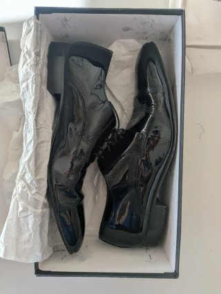 Zapatos de charol para novio talla 45 (Protocolo)