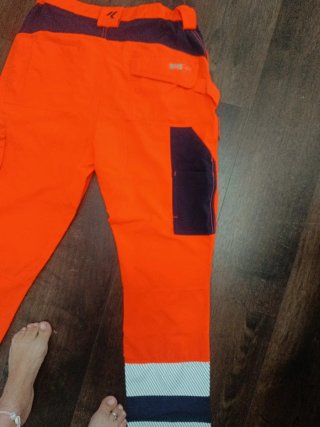 Pantalón de trabajo verano naranja
