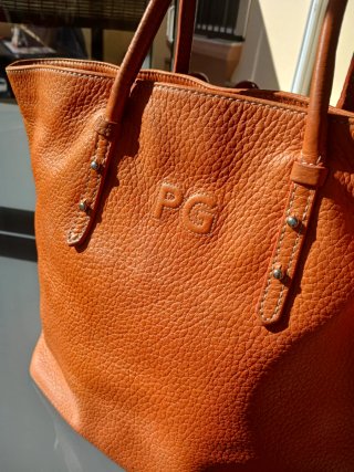 Bolso Piel Naranja Purificación García