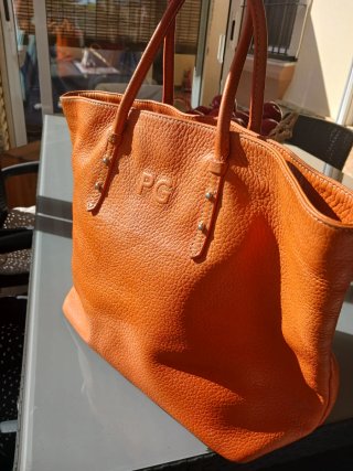 Bolso Piel Naranja Purificación García