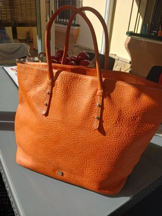 Bolso Piel Naranja Purificación García