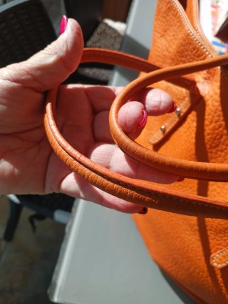 Bolso Piel Naranja Purificación García