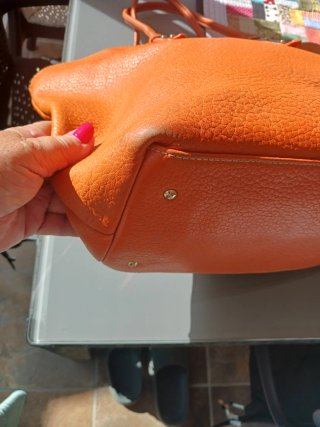 Bolso Piel Naranja Purificación García