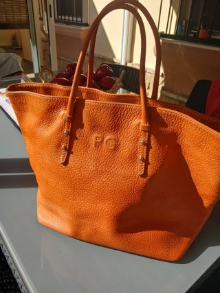 Bolso Piel Naranja Purificación García