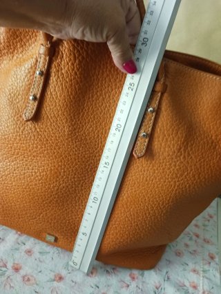 Bolso Piel Naranja Purificación García
