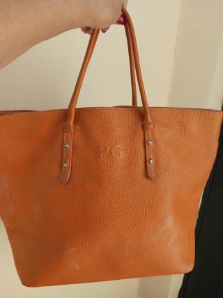 Bolso Piel Naranja Purificación García