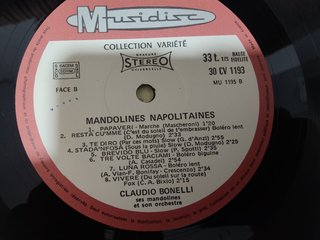 LP Mandolines Napolitaines - Claudio Bonelli