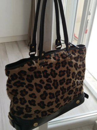 Borsa a spalla maculata