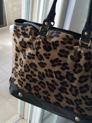 Borsa a spalla maculata