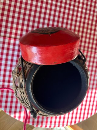 Cesta Arrocera Indonesia Bambú y Madera