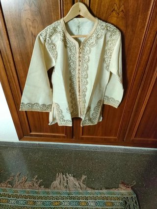 Conjunto Ropa Tradicional Turquesa y Blanco