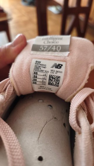 Zapatillas New Balance Mujer Talla 38 Beige/Rosa