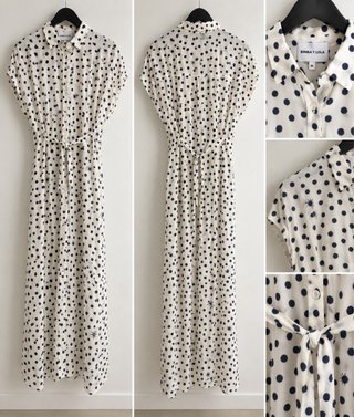 Vestido camisero Bimba y Lola lunares