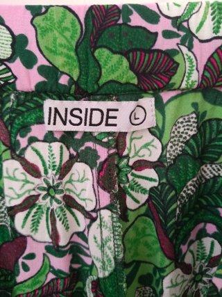 Pantalón estampado con lazo