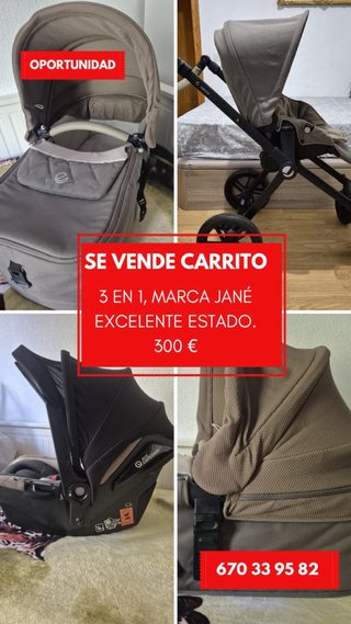 Carrito Jané 3 en 1