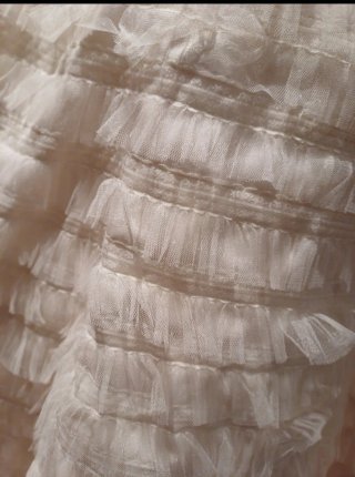 Vestido de Novia Blanco con Volantes