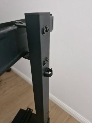 Soporte TV 30-70" BONTEC con 2 baldas de cristal.