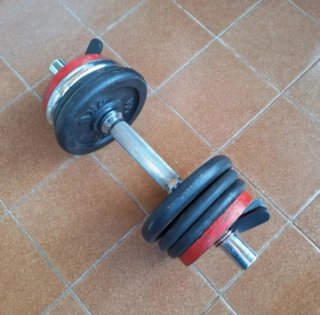 Mancuerna 10 kg ajustable