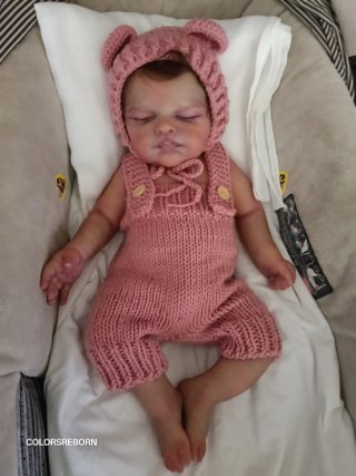 Muñeca silicona pelo injertado y armaduras
