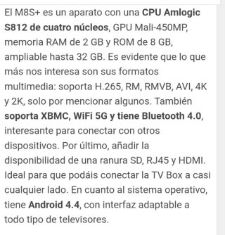 Android TV Box M8s+