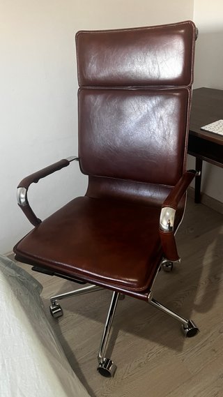 Silla de oficina Dallas Northdeco Vintage Marrón