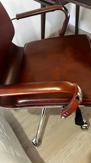 Silla de oficina Dallas Northdeco Vintage Marrón