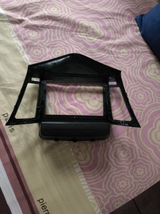 Marco Adaptador Radio Coche Negro