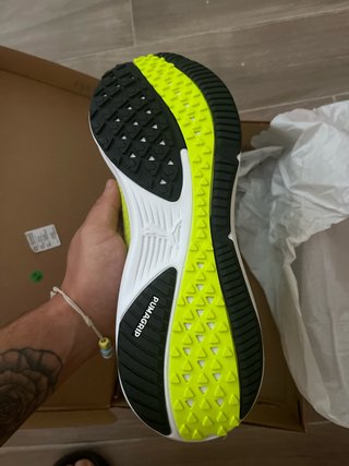 Zapatillas Puma Nitro Verde y Plata