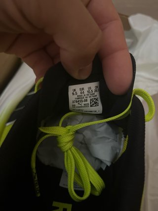 Zapatillas Puma Nitro Verde y Plata