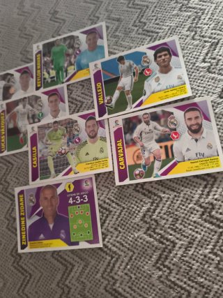 Cromos Real Madrid liga este 2017-2018