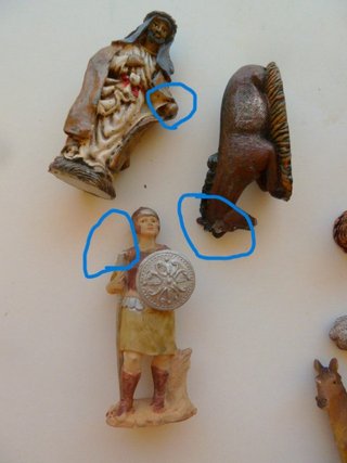 Lote figuras resina belén