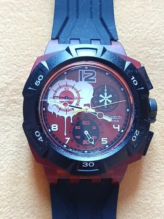 Orologio Swatch Rosso e Nero