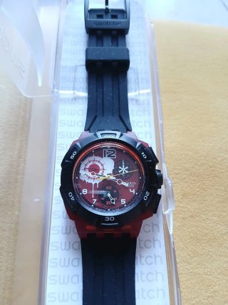 Orologio Swatch Rosso e Nero
