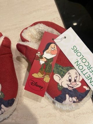 Pantofole Disney Benetton Bimbi Nuove Tg 21