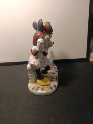 Figura Mickey Minnie Disney Vintage Bisque