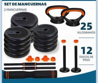 Pack gimnasio en casa: banco PASYOU + pesas 25 kg
