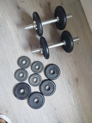 Mancuernas ajustables con discos
