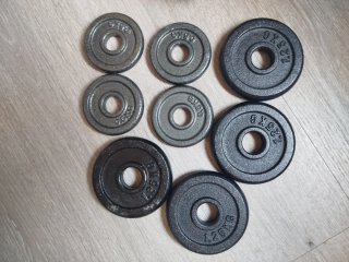 Mancuernas ajustables con discos