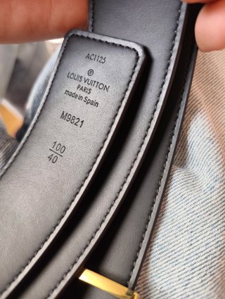 Cintura Louis Vuitton Marrone Oro
