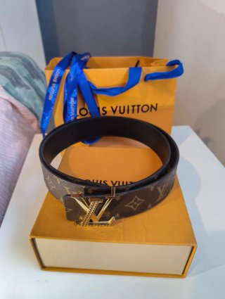 Cintura Louis Vuitton Marrone Oro