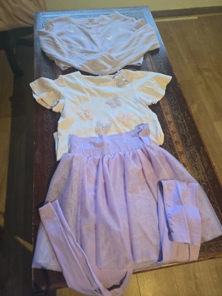 Conjunto niña mariposas