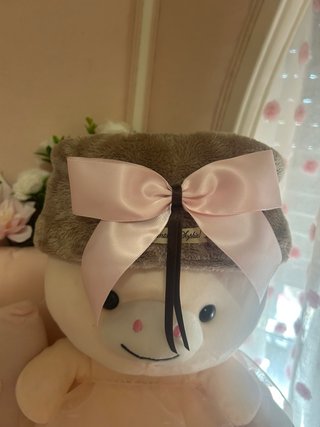 Gorro ruso pelo niña rosa y marrón