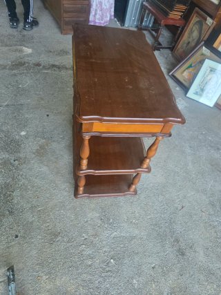 Estantería de madera 2 baldas