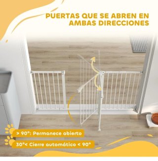 Barrera Seguridad PawHut Perros/Niños de 74-147cm