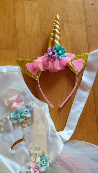 Disfraz Unicornio Niña Talla 6-8 Años