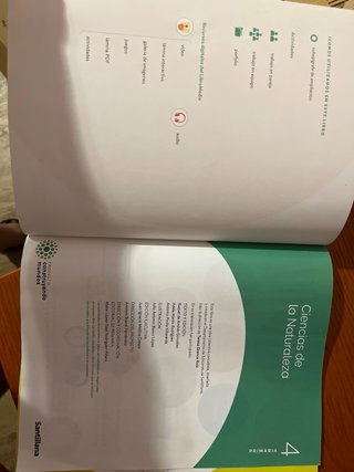 Libro Naturales Santillana 4 primaria