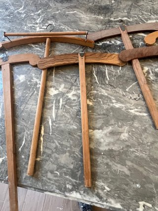 9 Grucce Legno Antiche XX Secolo