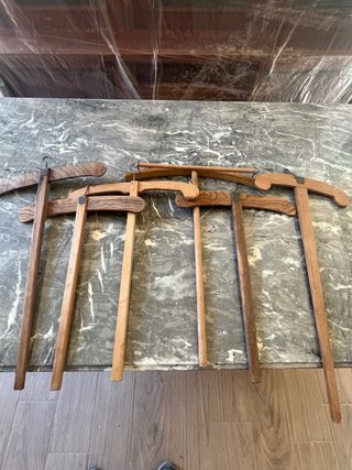 9 Grucce Legno Antiche XX Secolo